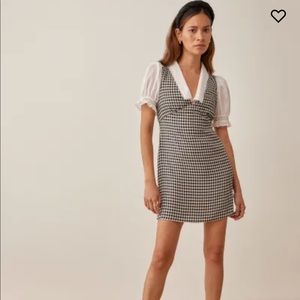 Reformation Zina dress April check